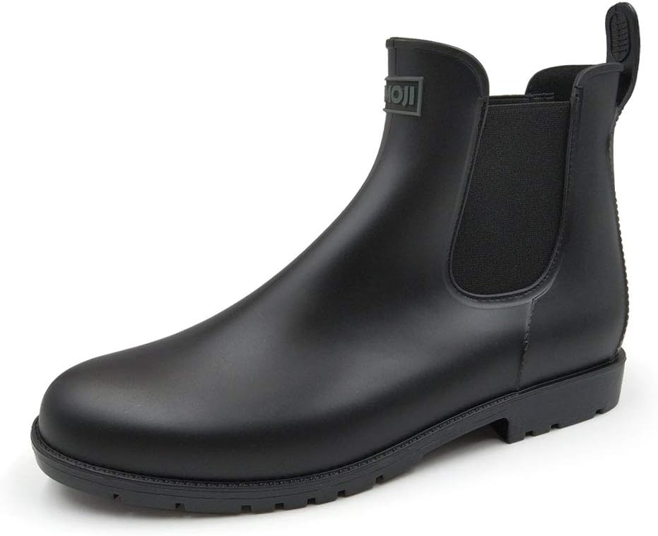 アモジ サイドゴアレインブーツ